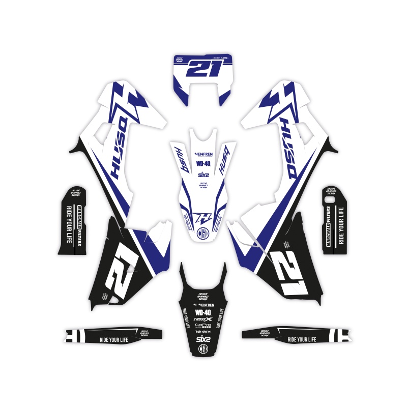 Kit déco moto Husqvarna | Kit d’autocollants personnalisés