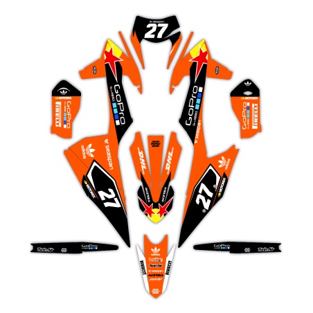 Ktm motorcycle graphics | Custom sticker kit