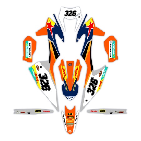 Ktm motorcycle graphics | Custom sticker kit