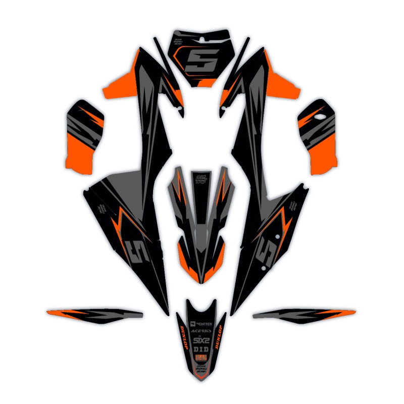 Ktm motorcycle graphics | Custom sticker kit