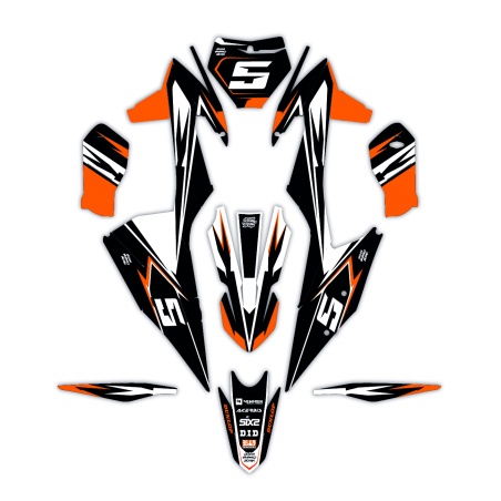 Kit déco moto Ktm | Kit d’autocollants personnalisés