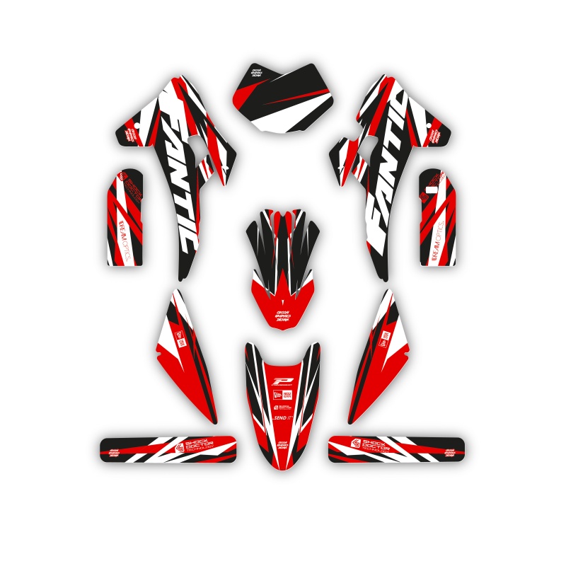 Fantic motorcycle graphics | Custom sticker kit