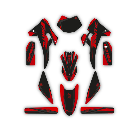 Kit déco moto Fantic | Kit d’autocollants personnalisés