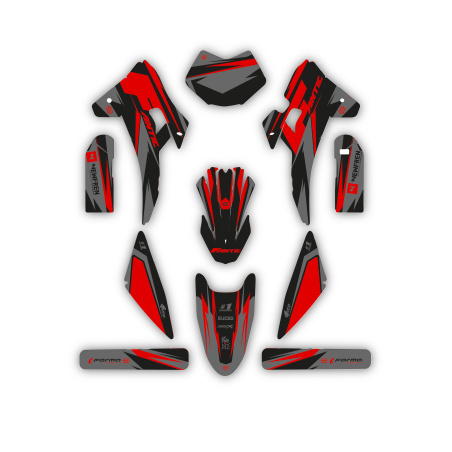 Kit déco moto Fantic | Kit d’autocollants personnalisés