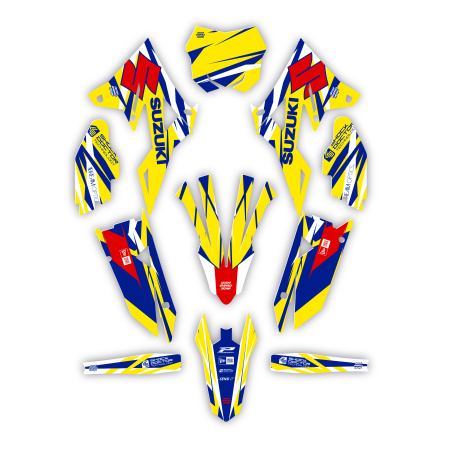Kit déco moto Suzuki | Kit d’autocollants personnalisés