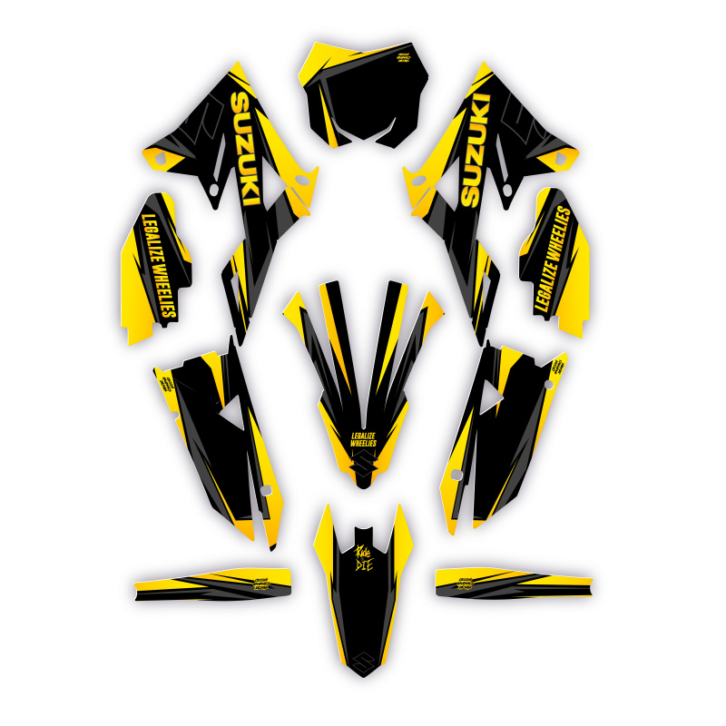Suzuki Valenti motorcycle graphics | Custom sticker kit