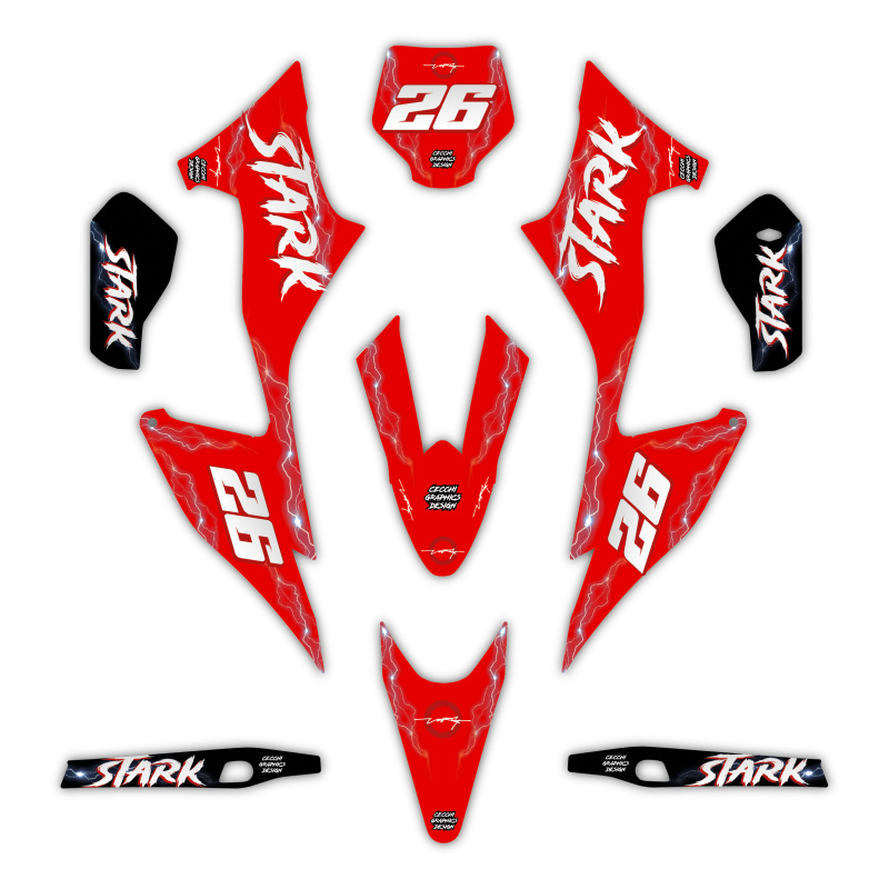 Stark Signature Sticker Stark Varg motorcycle graphics | Custom sticker kit