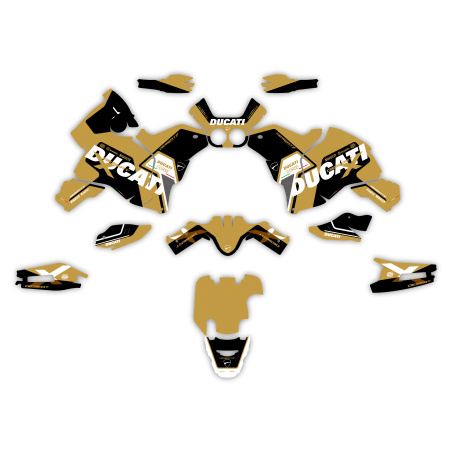 Kit déco moto Adventure Ducati | Kit d’autocollants personnalisés