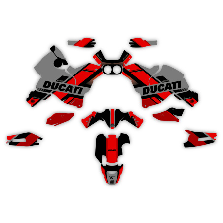 Kit déco moto Adventure Ducati | Kit d’autocollants personnalisés