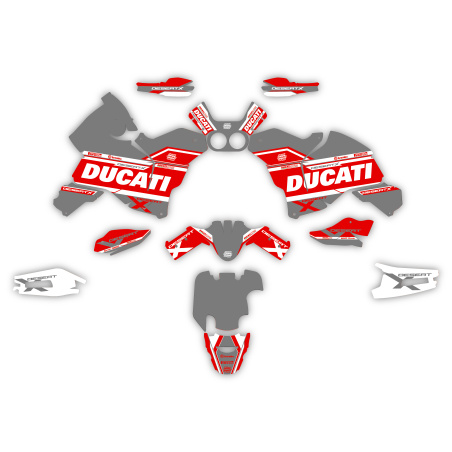 Kit déco moto Adventure Ducati | Kit d’autocollants personnalisés