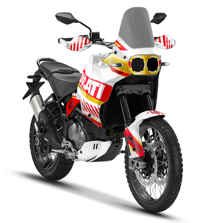 Adventure Ducati motorcycle graphics | Custom sticker kit