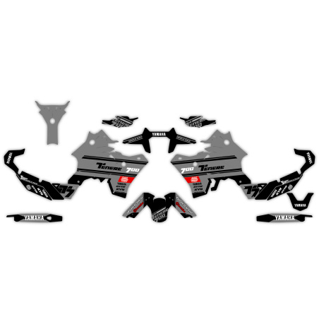 Yamaha Tenere 700 Adventure motorcycle graphics | Custom sticker kit