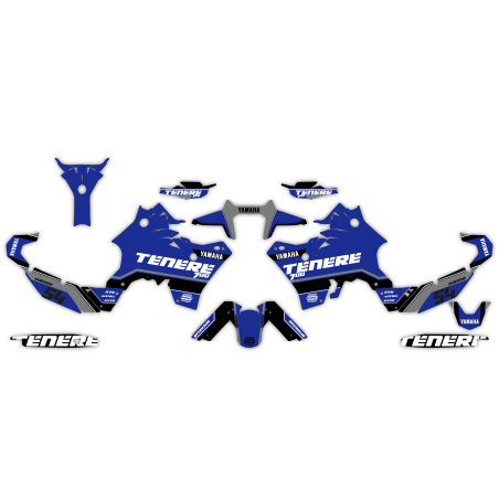Yamaha Tenere 700 Adventure motorcycle graphics | Custom sticker kit
