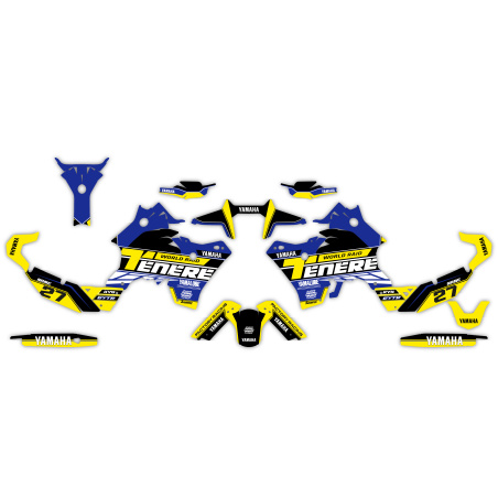 Yamaha Tenere 700 Adventure motorcycle graphics | Custom sticker kit