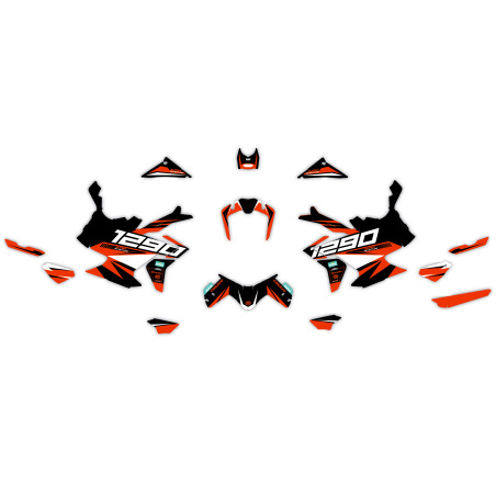 Kit déco moto KTM 1290 Adventure | Kit d’autocollants personnalisés