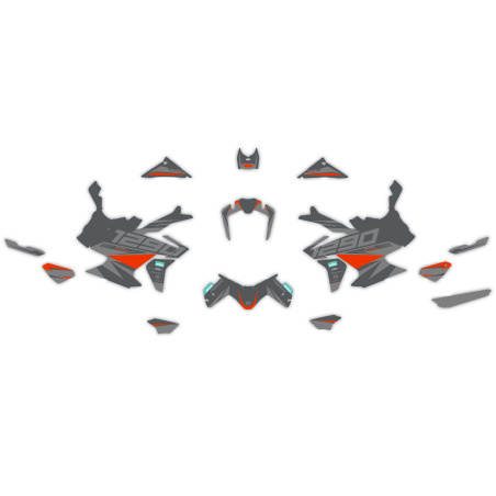 Kit déco moto KTM 1290 Adventure | Kit d’autocollants personnalisés