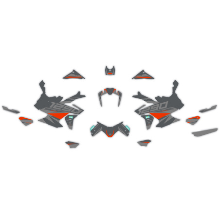Kit déco moto KTM 1290 Adventure | Kit d’autocollants personnalisés