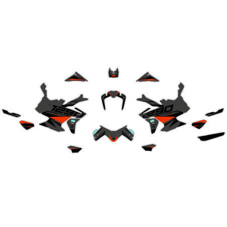 Kit déco moto KTM 1290 Adventure | Kit d’autocollants personnalisés