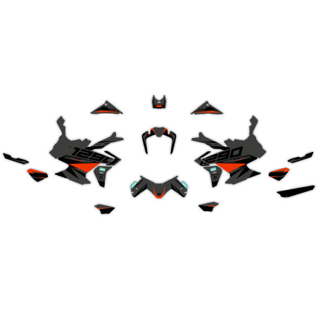 Kit déco moto KTM 1290 Adventure | Kit d’autocollants personnalisés