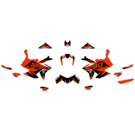 Kit déco moto KTM 1290 Adventure | Kit d’autocollants personnalisés