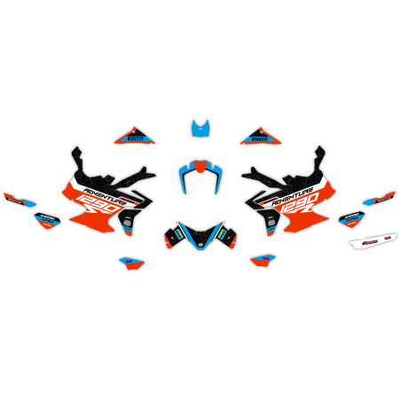Kit déco moto KTM 1290 Adventure | Kit d’autocollants personnalisés