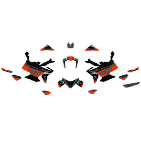 Kit déco moto KTM 1290 Adventure | Kit d’autocollants personnalisés