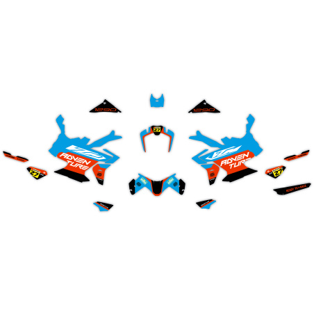 Kit déco moto KTM 1290 Adventure | Kit d’autocollants personnalisés