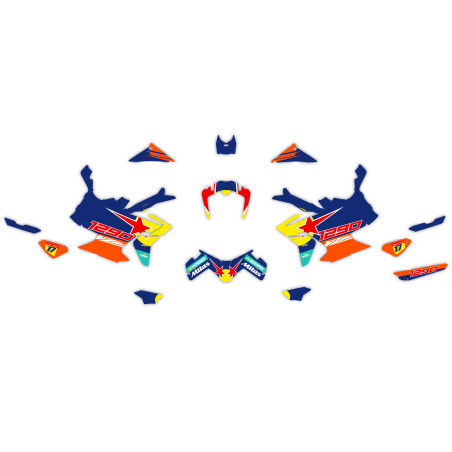 Kit déco moto KTM 1290 Adventure | Kit d’autocollants personnalisés