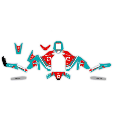 Kove 800 X motorcycle graphics | Custom sticker kit