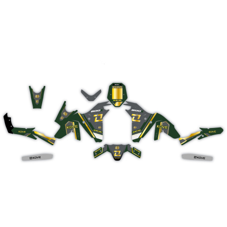Kove 800 X motorcycle graphics | Custom sticker kit