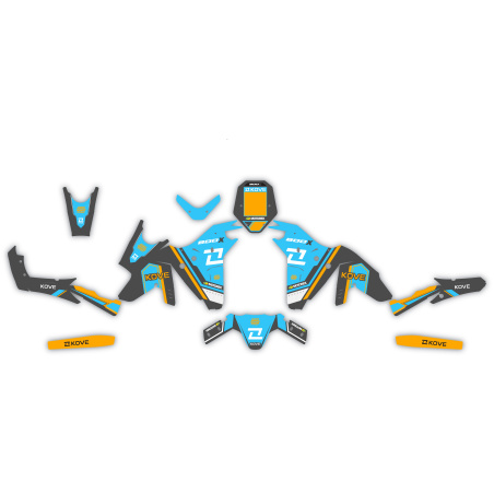 Kit déco moto Kove 800 X| Kit d’autocollants personnalisés