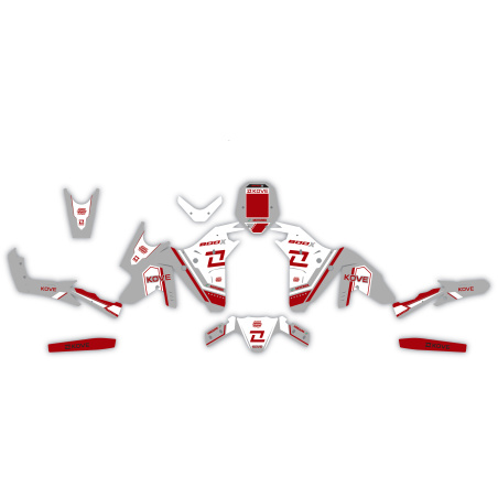 Kove 800 X motorcycle graphics | Custom sticker kit