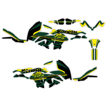 BENELLI TRK 502 X motorcycle graphics | Custom sticker kit