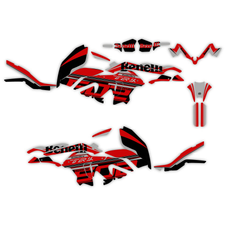 BENELLI TRK 502 X motorcycle graphics | Custom sticker kit
