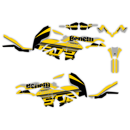 BENELLI TRK 502 X motorcycle graphics | Custom sticker kit