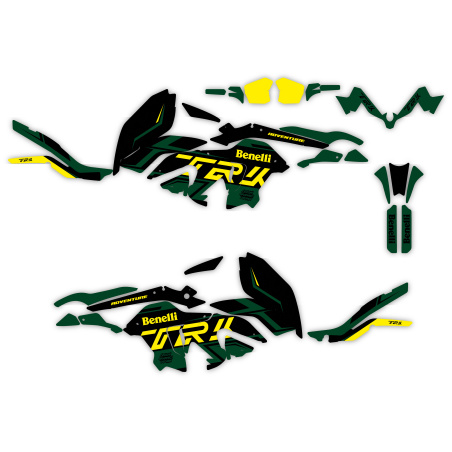 BENELLI TRK 502 X motorcycle graphics | Custom sticker kit