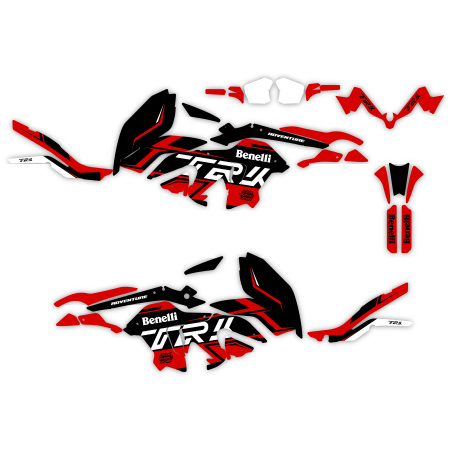 BENELLI TRK 502 X motorcycle graphics | Custom sticker kit