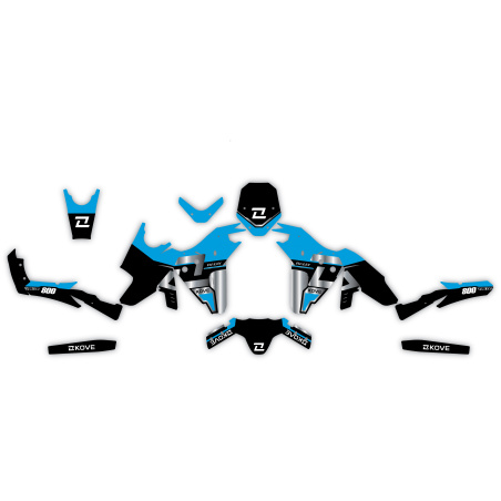 Kove 800 X motorcycle graphics | Custom sticker kit
