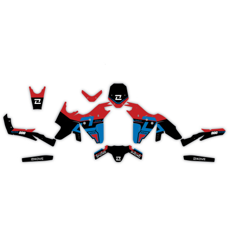 Kove 800 X motorcycle graphics | Custom sticker kit