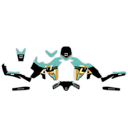 Kit déco moto Kove 800 X| Kit d’autocollants personnalisés