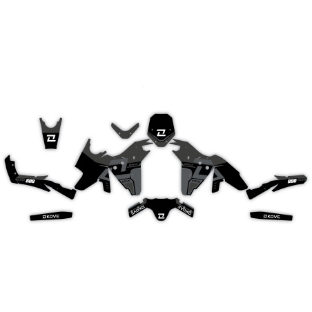 Kove 800 X motorcycle graphics | Custom sticker kit