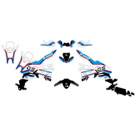 Kit déco moto Bmw GS 1200 1250 1300 800 adventure| Kit d’autocollants personnalisés