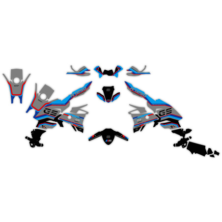 Kit déco moto Bmw GS 1200 1250 1300 800 adventure| Kit d’autocollants personnalisés