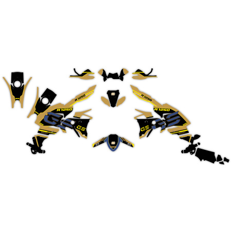 Kit déco moto Bmw GS 1200 1250 1300 800 adventure| Kit d’autocollants personnalisés