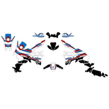 Kit déco moto Bmw GS 1200 1250 1300 800 adventure| Kit d’autocollants personnalisés