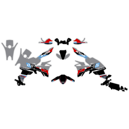 Bmw GS 1200 1250 1300 800 motorcycle graphics | Custom sticker kit
