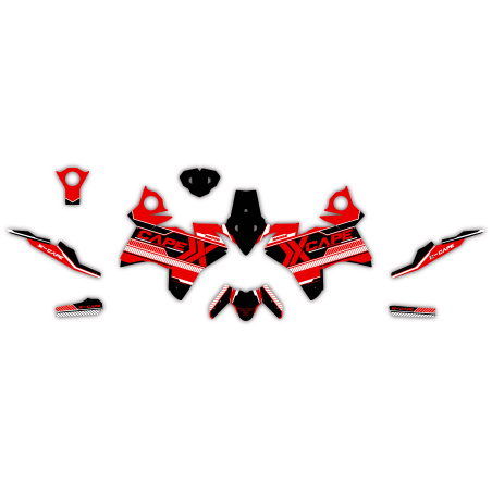 Kit déco moto MORINI X-CAPE 650 adventure| Kit d’autocollants personnalisés