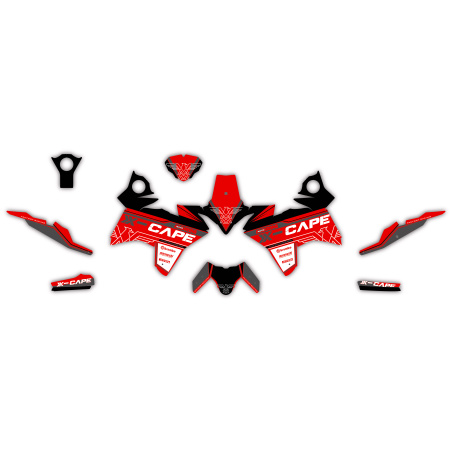Kit déco moto MORINI X-CAPE 650 adventure| Kit d’autocollants personnalisés
