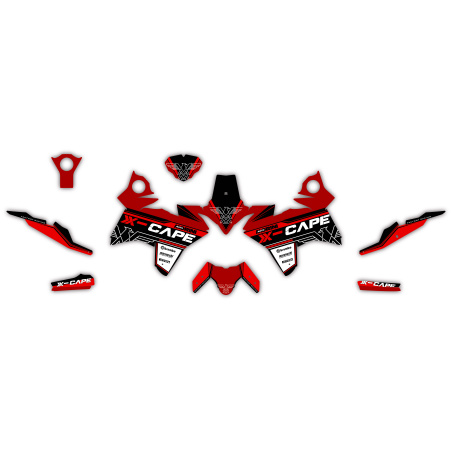 Kit déco moto MORINI X-CAPE 650 adventure| Kit d’autocollants personnalisés