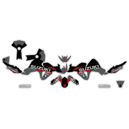 Kit déco moto Suzuki V-Strom DE SE 650 800 1050 adventure| Kit d’autocollants personnalisés
